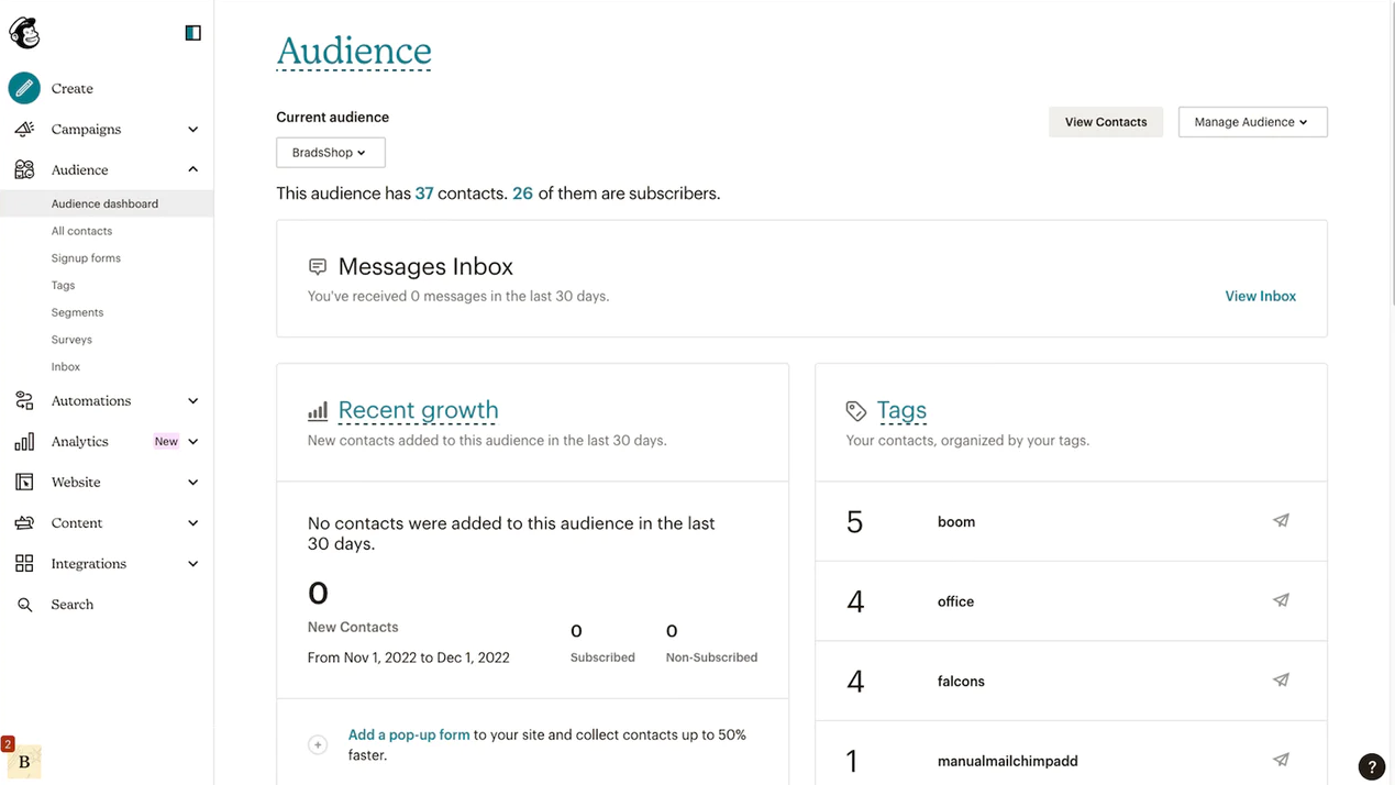 Mailchimp Automation Platform