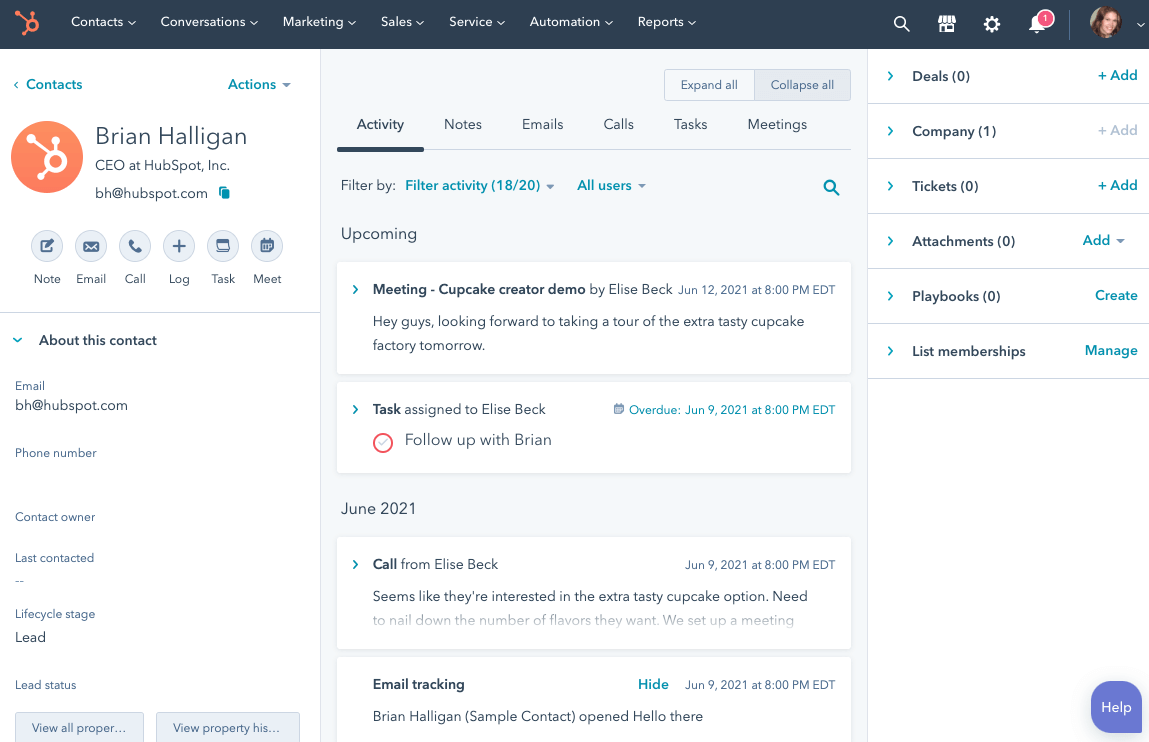 HubSpot Email Marketing Automation Platform